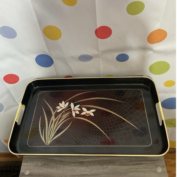 Vintage Japan Laquered Tray 18.5” x 11.25” - Picture 13 of 16